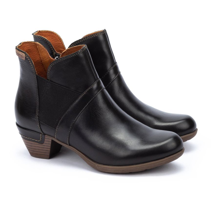 Women's Pikolinos ROTTERDAM Ankle Boots Black | NZ BA835Q0